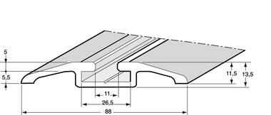 Profil rail aluminium anodisé sans galon (1)