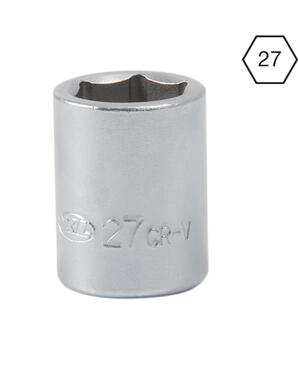 Douille 27 mm, acier zingué, pour clé de roue 3644320 (1)